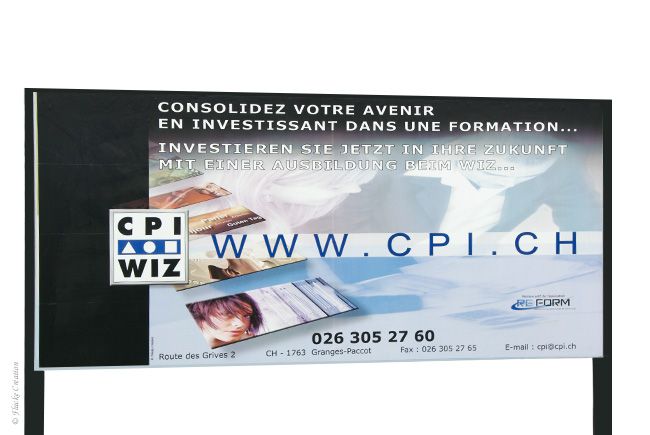 Publicité - Réalisation d'un d'un panneau publicitaire pour le CPI / WIZ