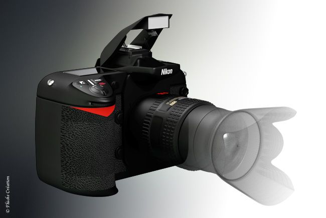 Work in progress - Modélisation 3D d'un appareil photo Nikon D200